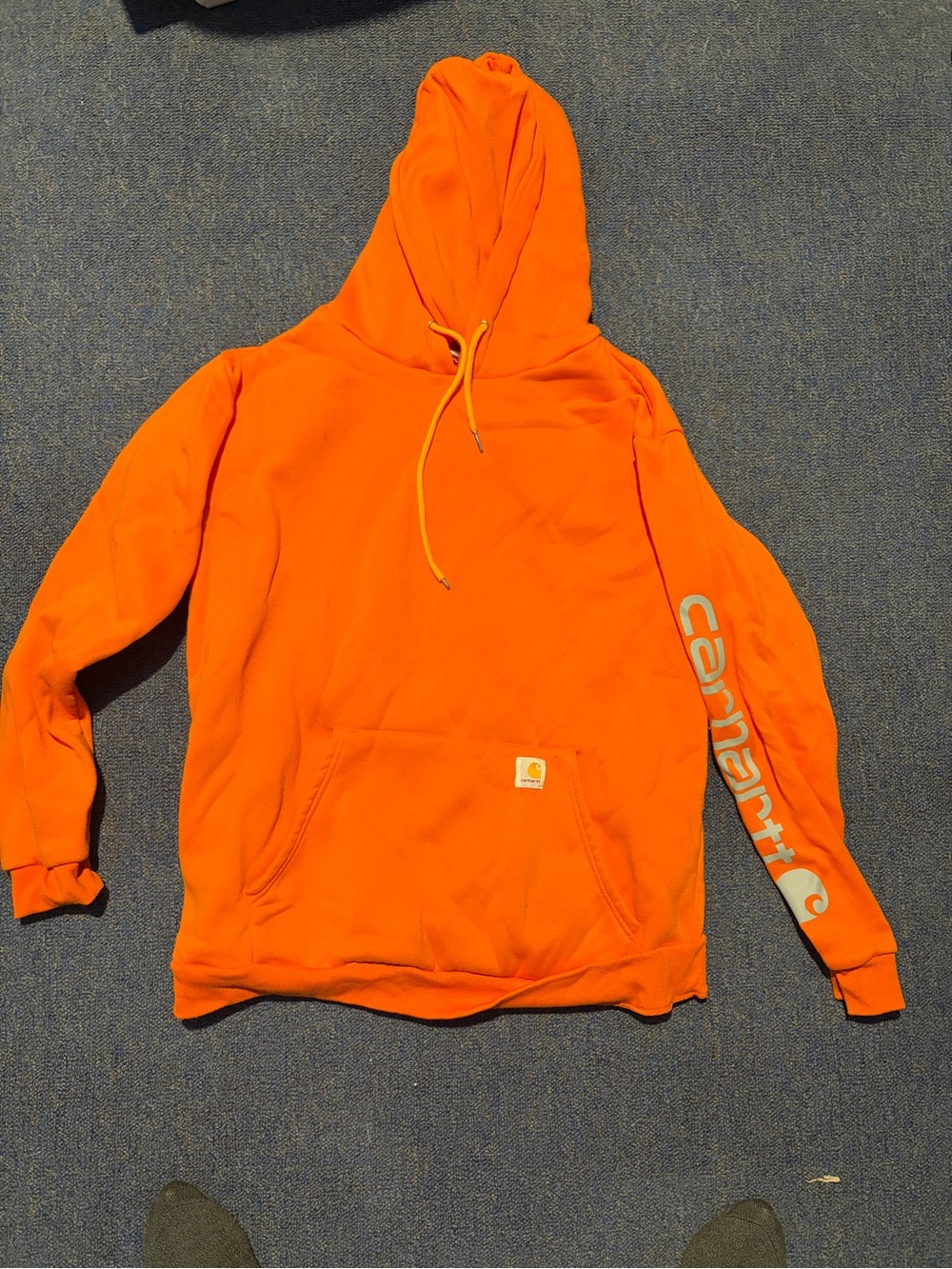 Carhartt Orange Hoodie Sweatshirt